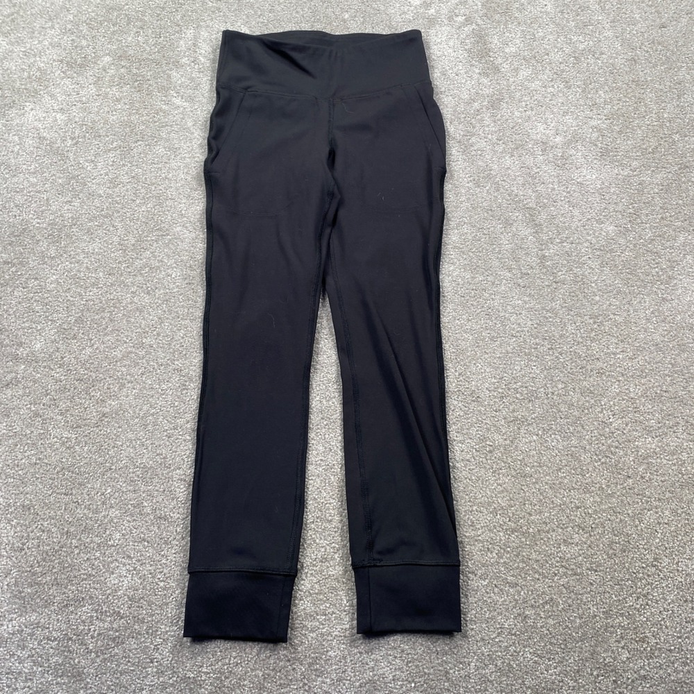 Champion Leggings Women XS Black High Rise Cropped Athletic Pants M4389